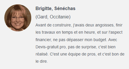 Témoignage avis client Brigitte