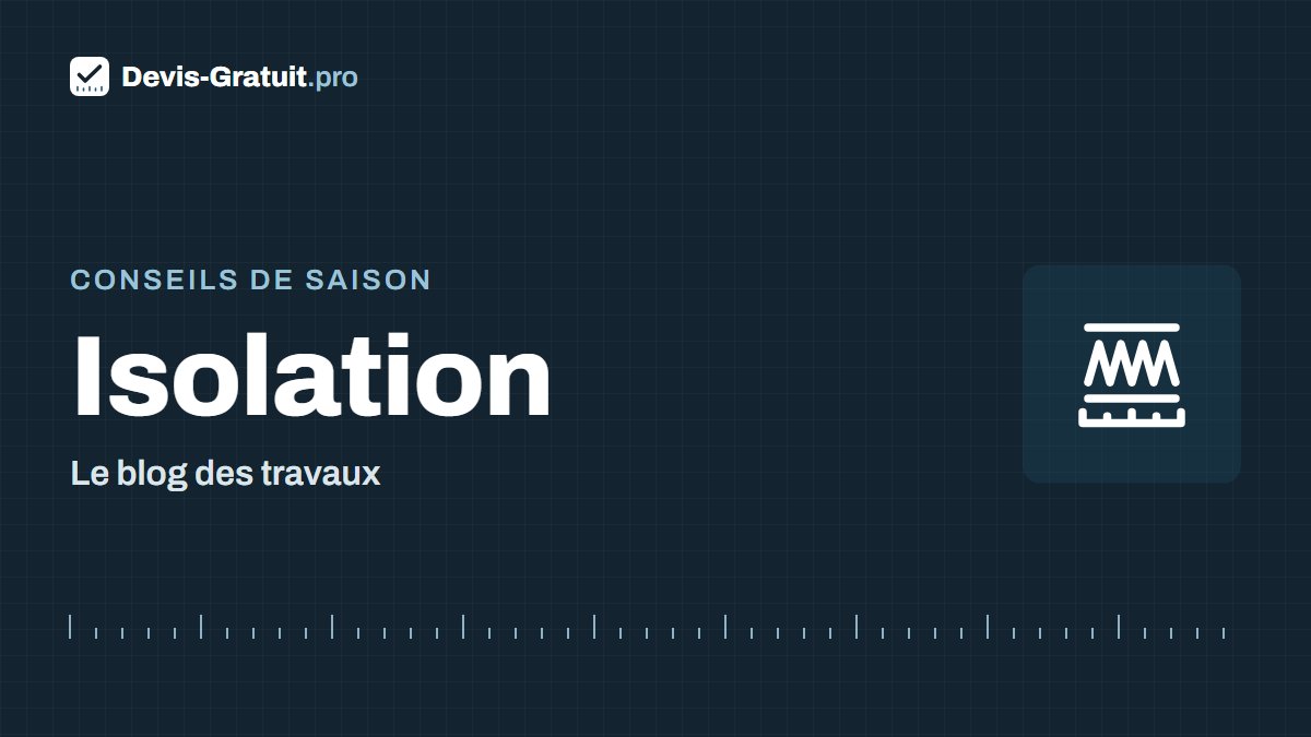 Conseils de saison : isolation, le blog des travaux de Devis-Gratuit.pro